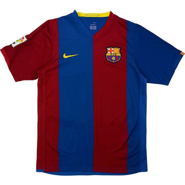 Authentic Camiseta Barcelona 1ª Retro 2006 2007 Azul Rojo